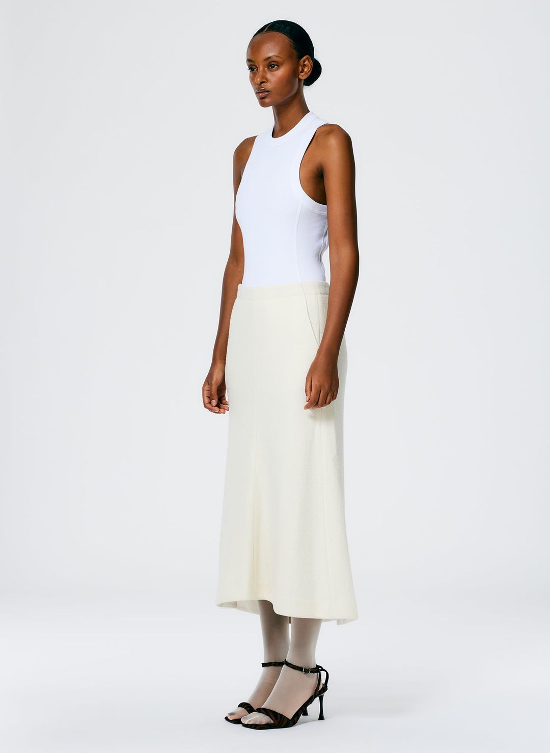 Boiled Wool Sculpted Skirt #3