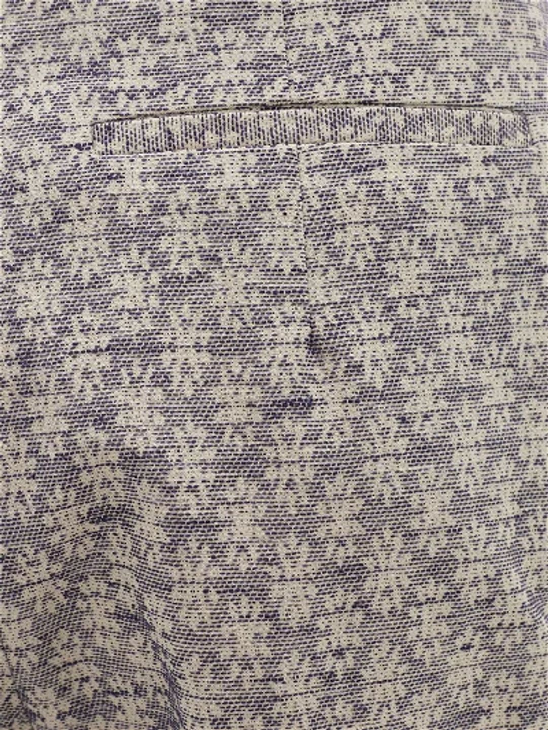 Floral-Jacquard Tweed Trousers #3