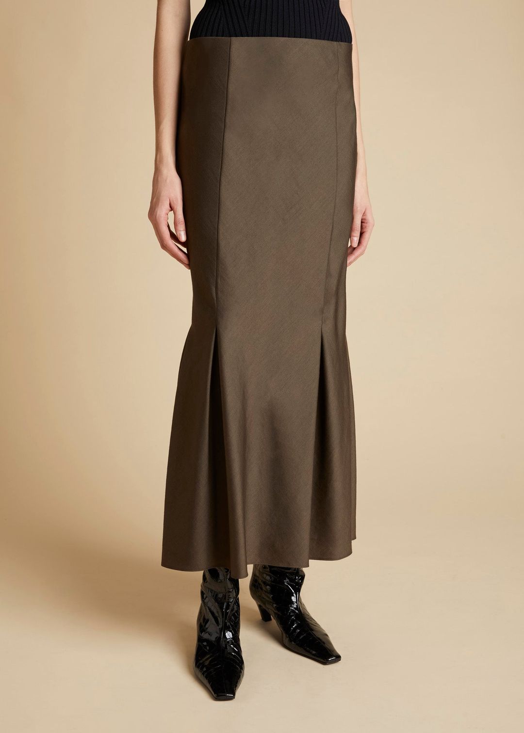 The Levine Skirt in Brown #4