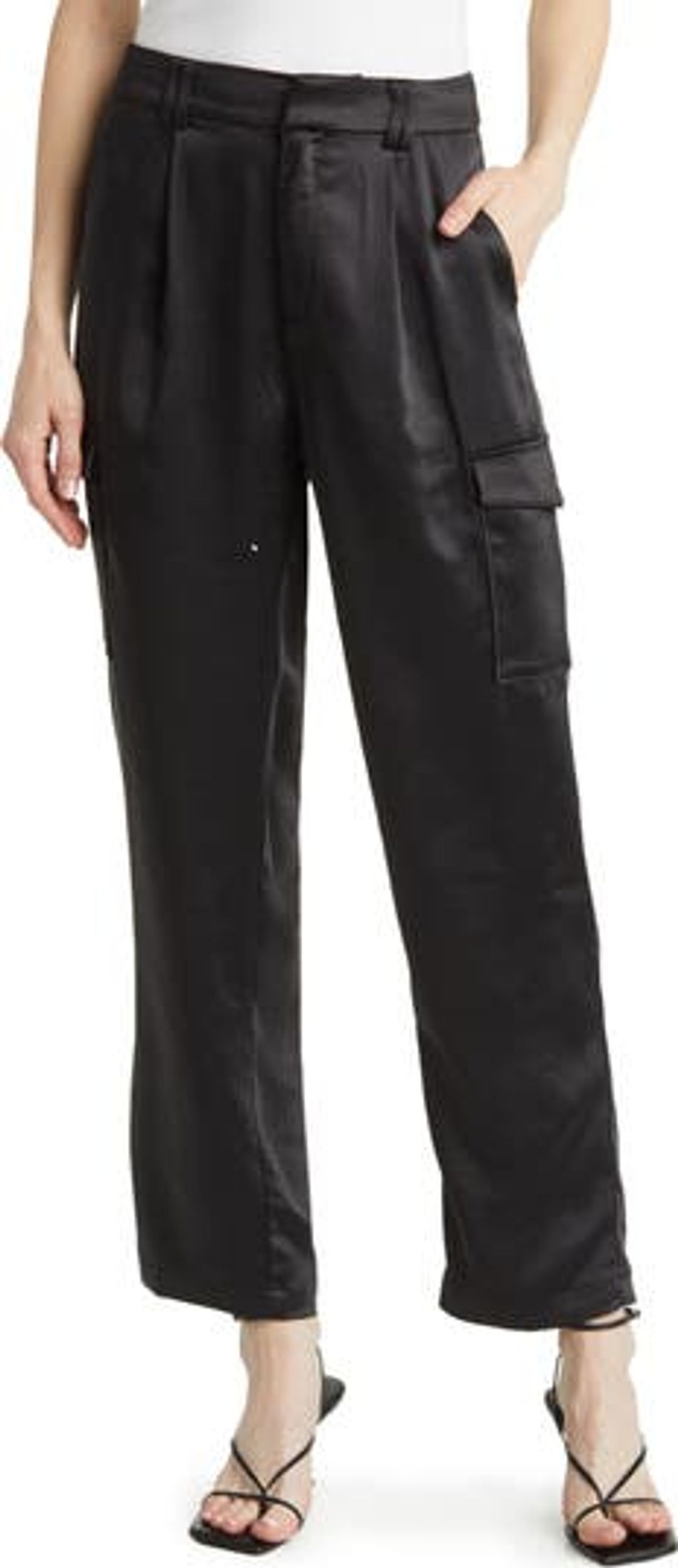 Malika Satin Cargo Pants