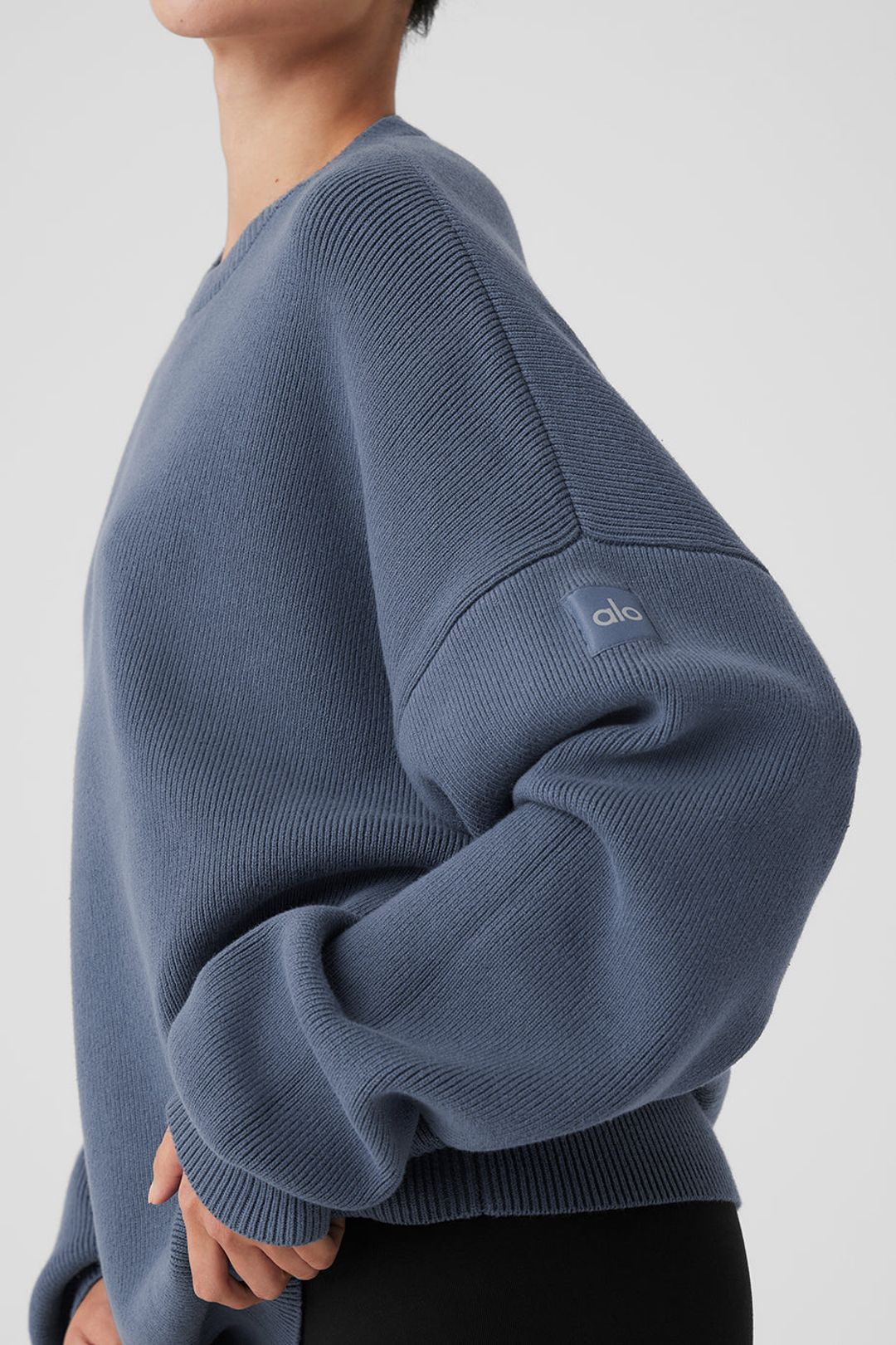 Scholar Crew Neck Sweater - Bluestone #4
