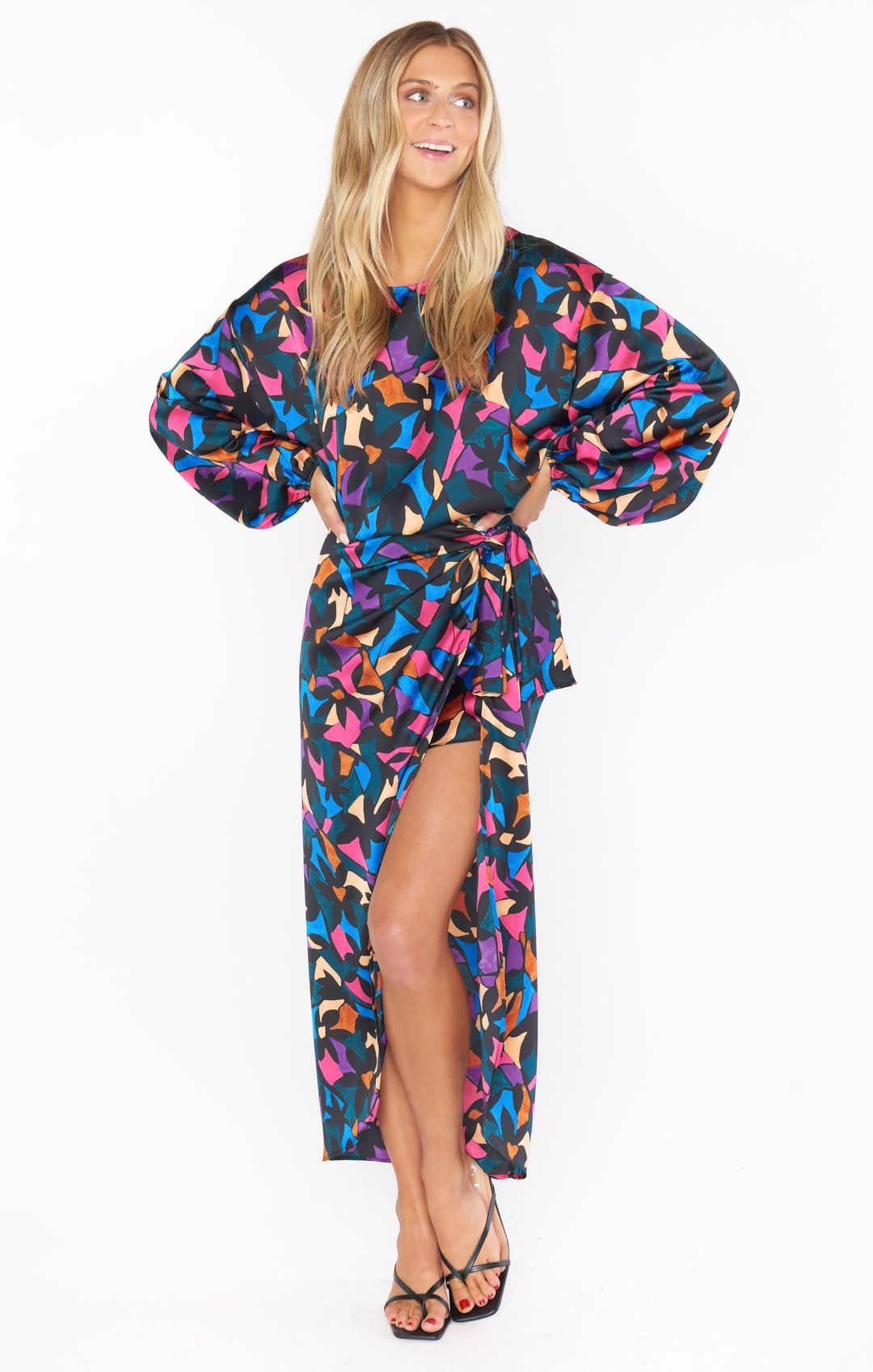 Wrap Me Up Skirt ~ Mosaic Magic Luxe Satin #5