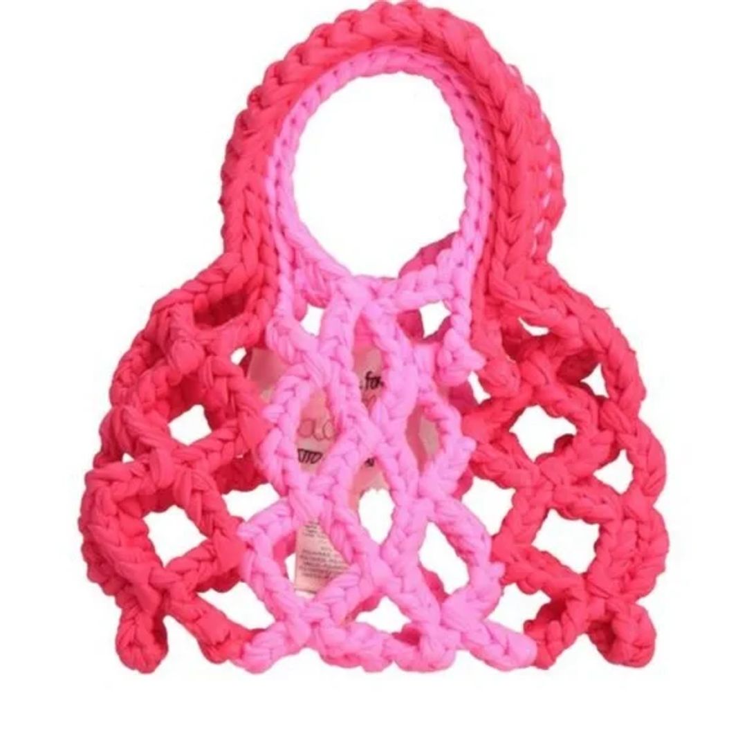 Forte_Forte Pink Woven Mini Bag