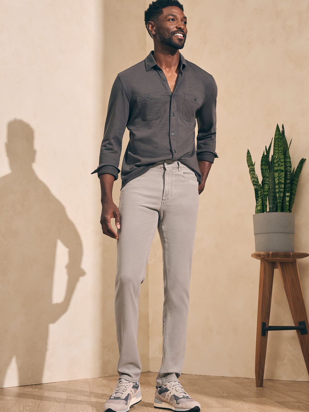 Sunwashed Knit Shirt - Washed Black #4