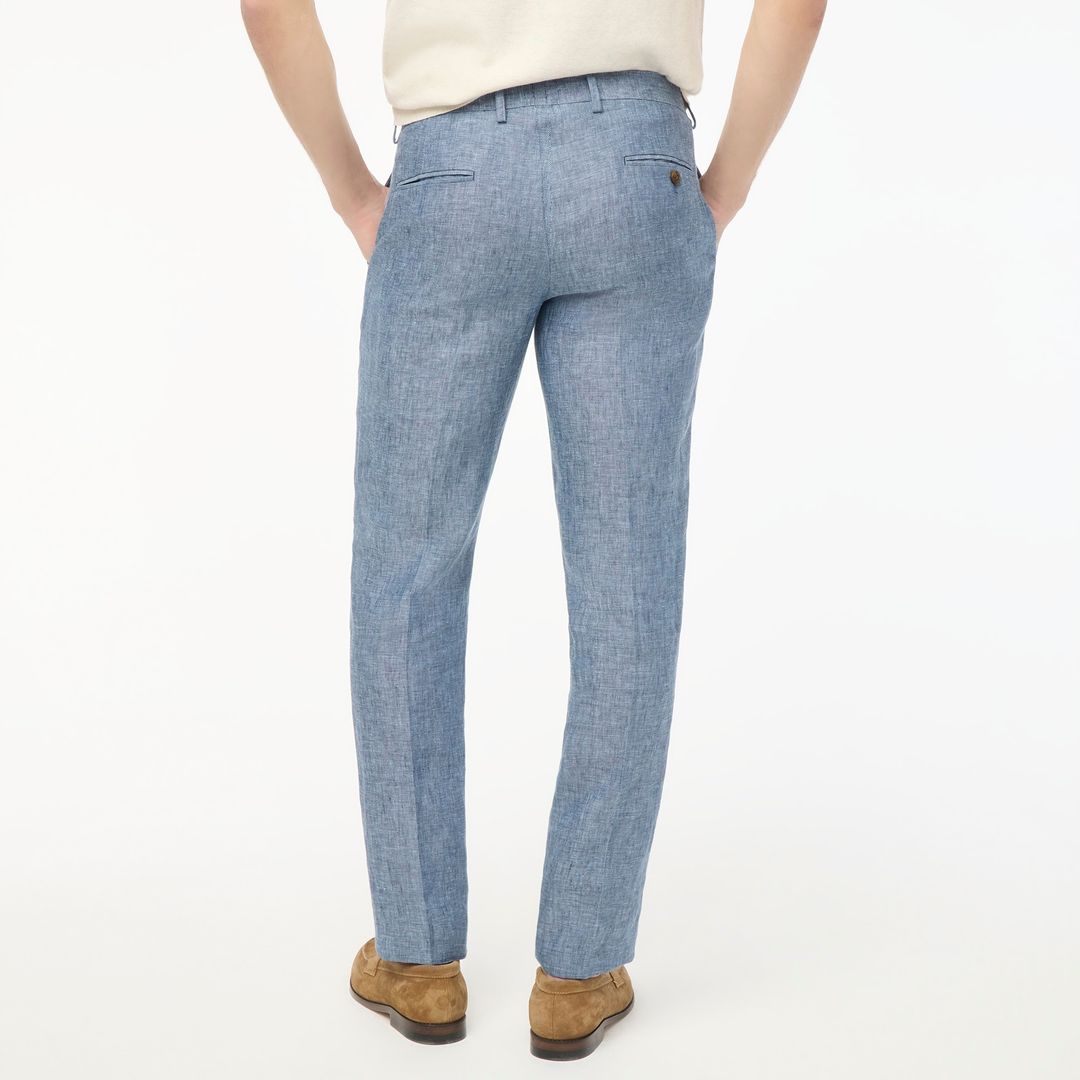 thompson slim linen suit pant #9