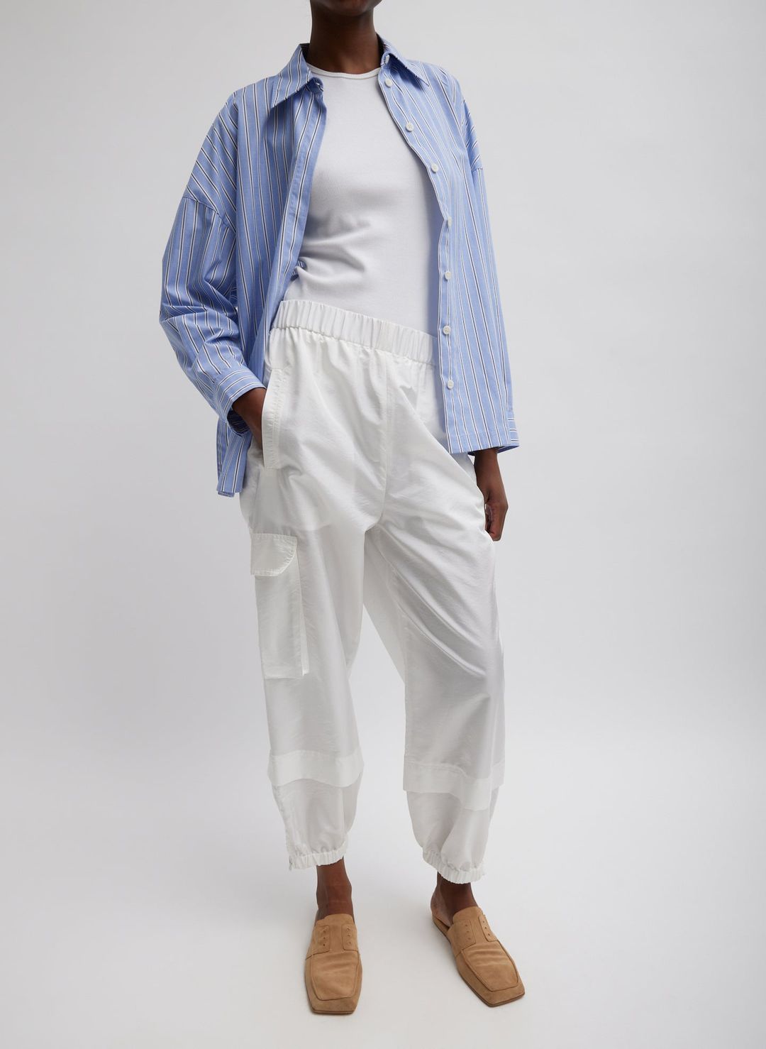 Crispy Nylon Wilt Pull On Jogger