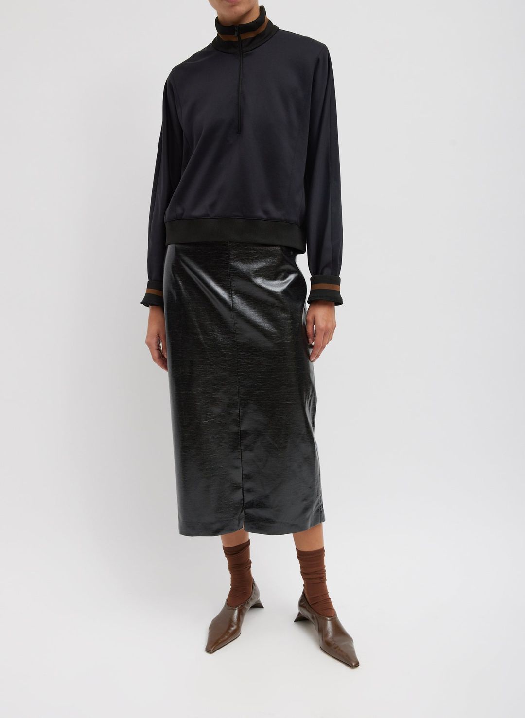 Active Knit Cropped Sweatshirt #7