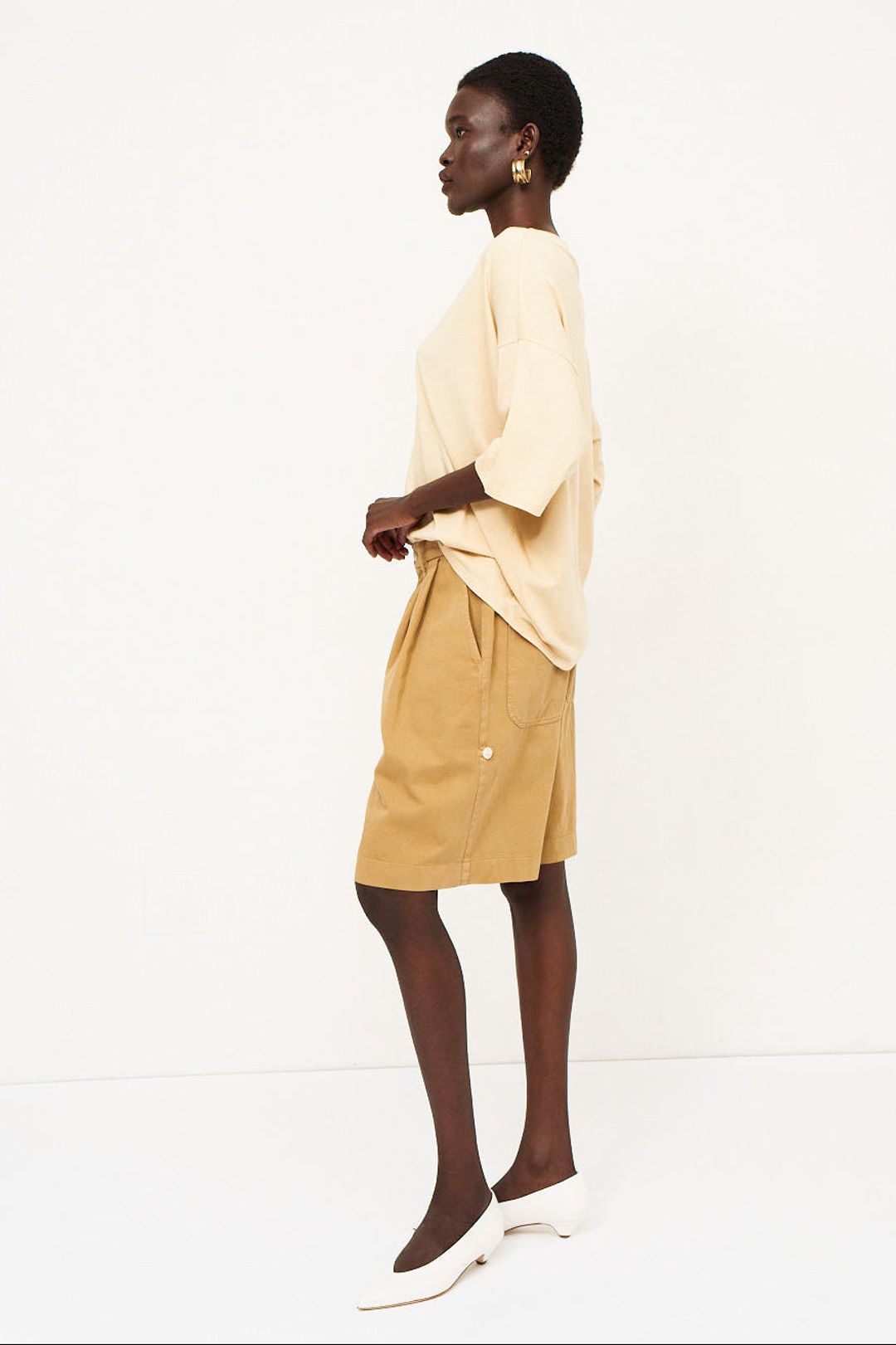 The Pleat Short in Tan #5