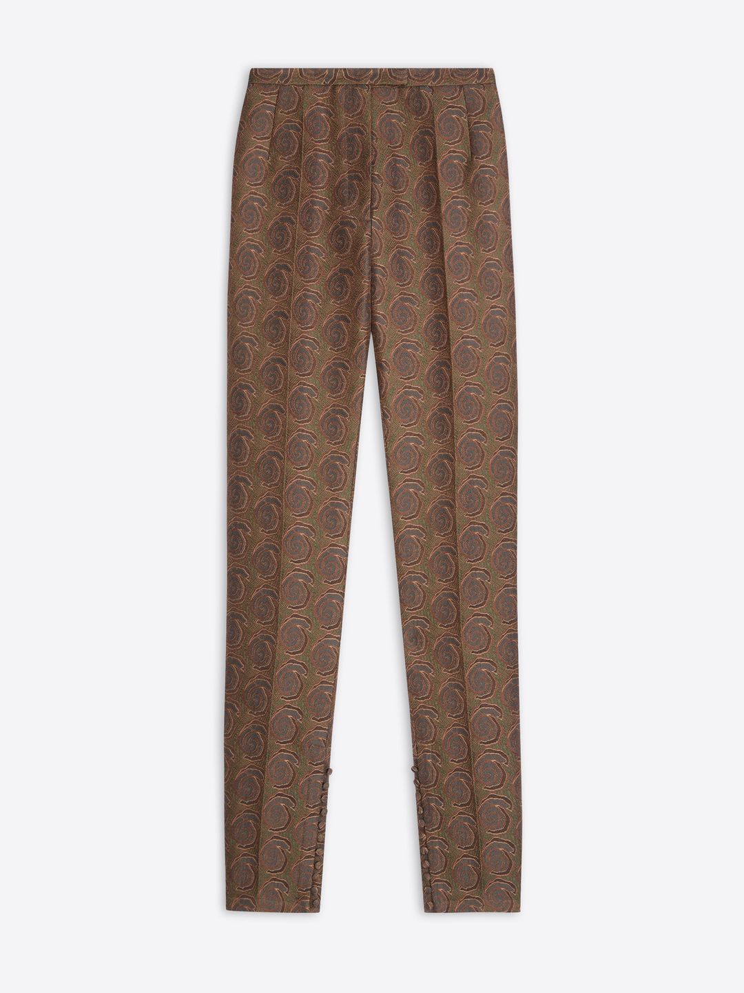 Fitted jacquard pants