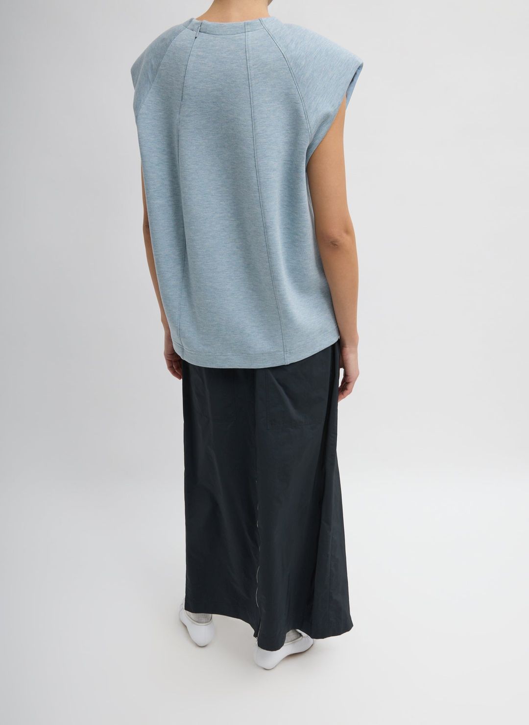 Bonded Viscose Sculpted Sleeveless Top #6
