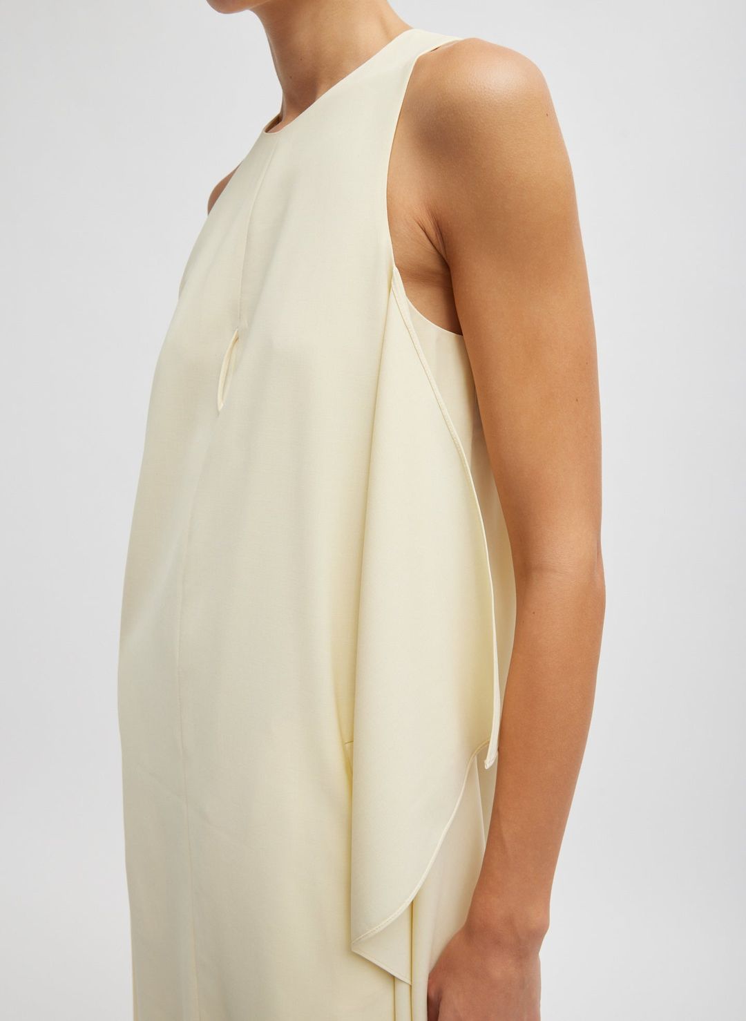 Tropical Wool Tie Front Dress #2
