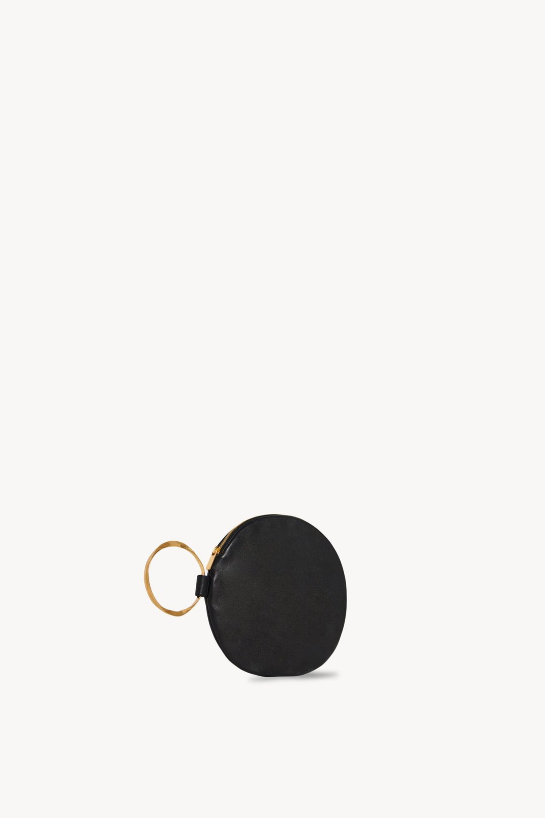 Round Bracelet Clutch in Leather #2
