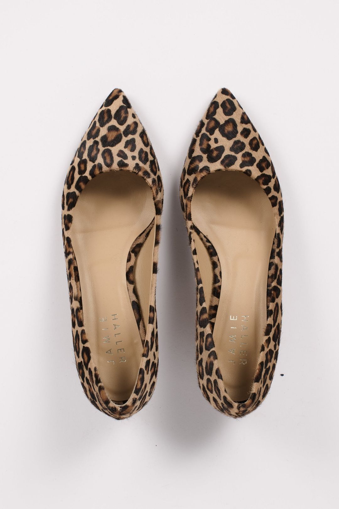 The Kitty Point Heel in Ponyhair Leopard