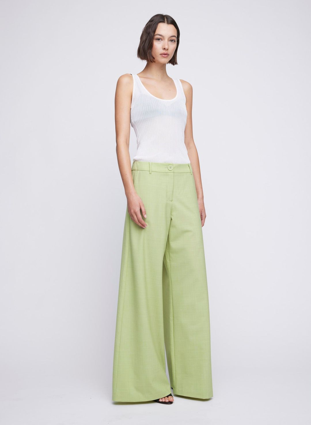 RILEY PANTS (GREEN MELANGE #3