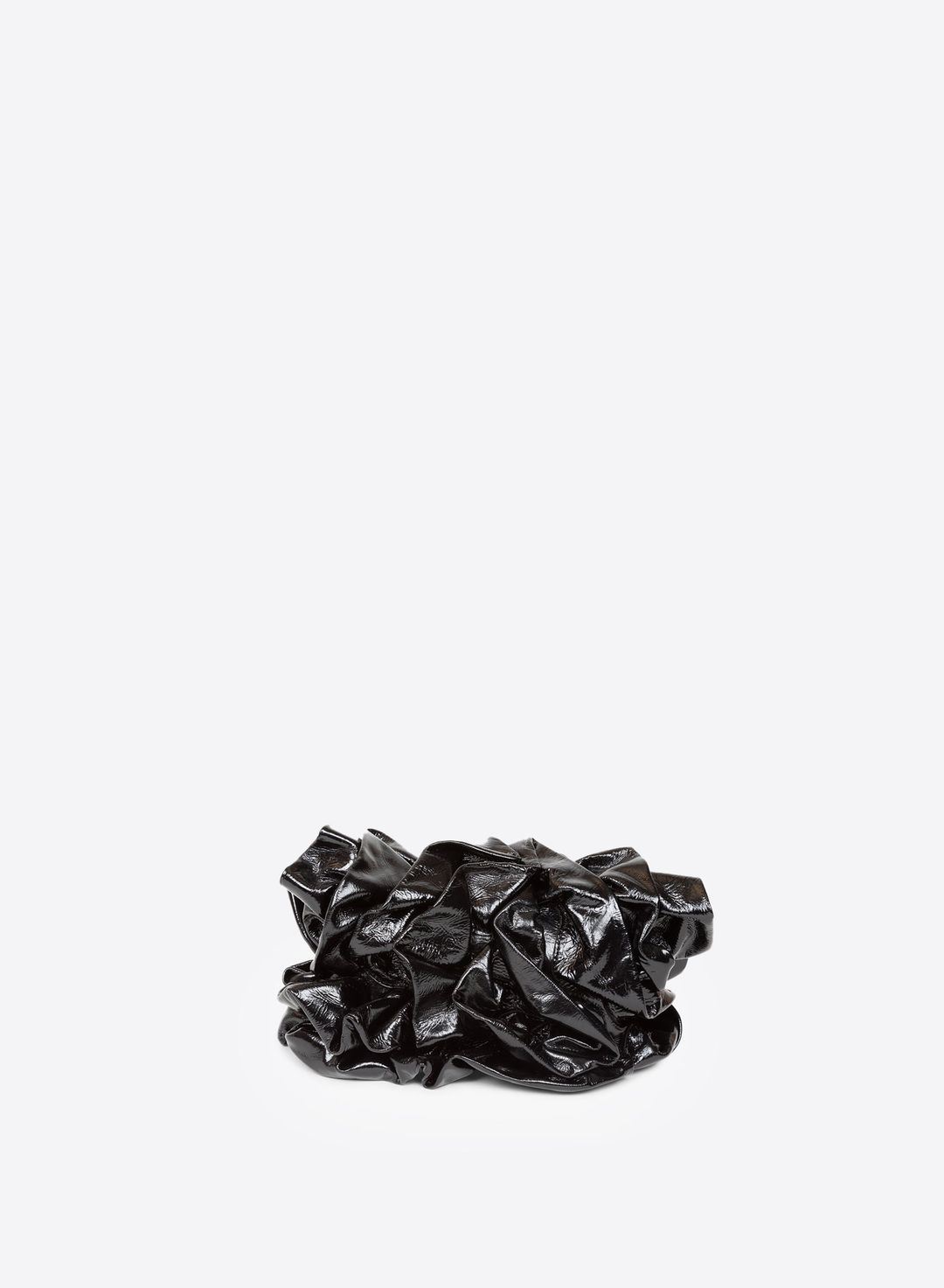 Leather ruffle bag #4