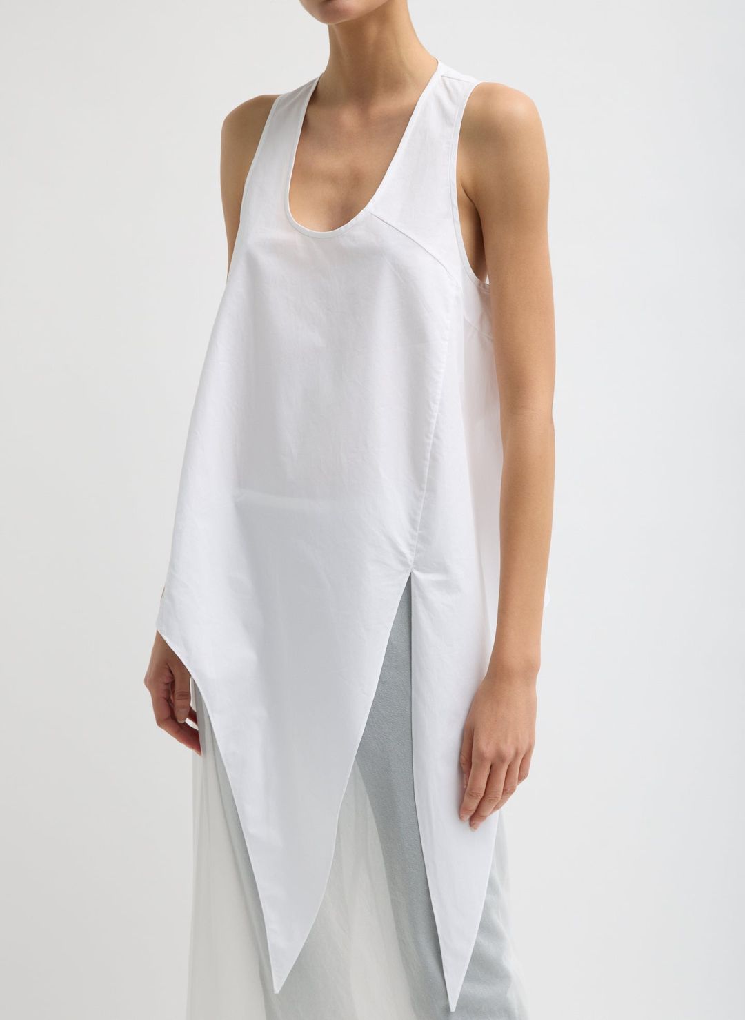 Eco Poplin Tie Front Top #7