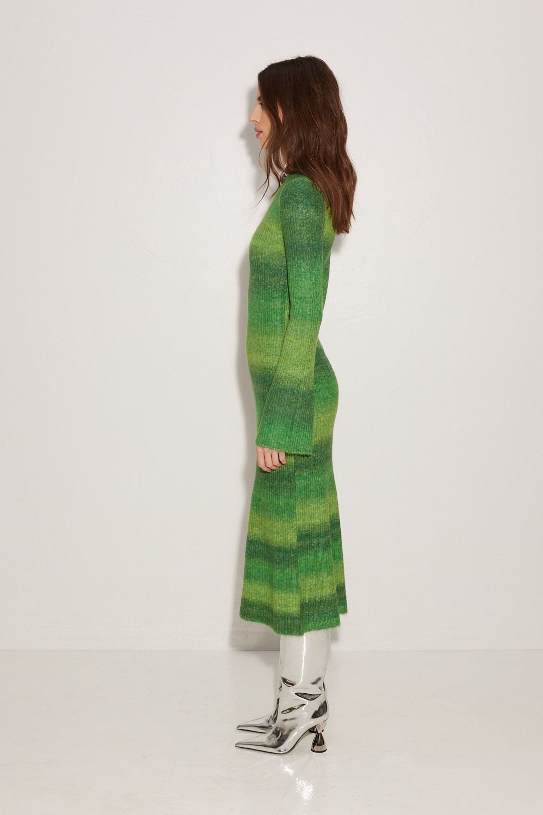 Axon Dress in Gummy Green Multi #6