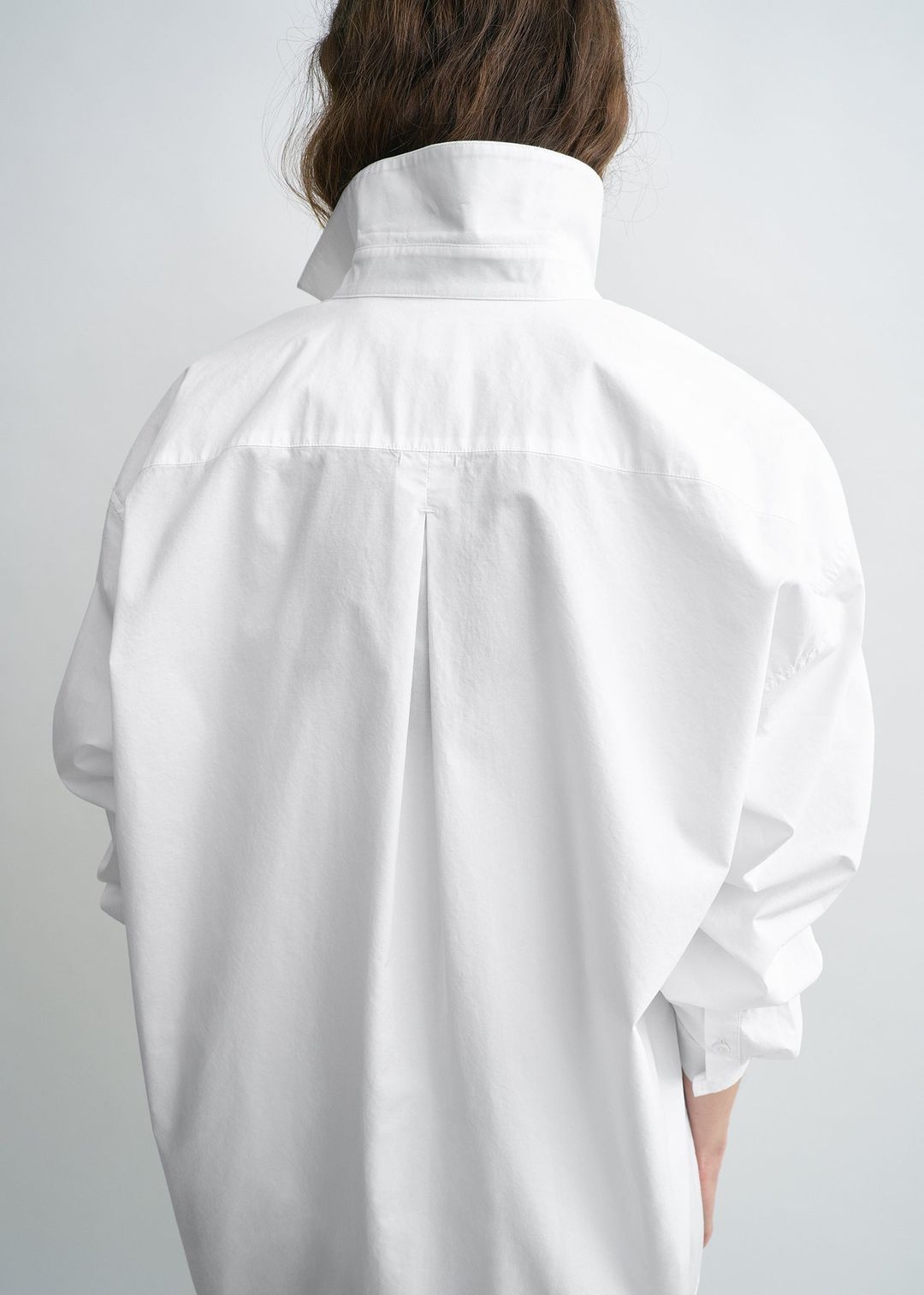 Classic tumbled shirt white #4