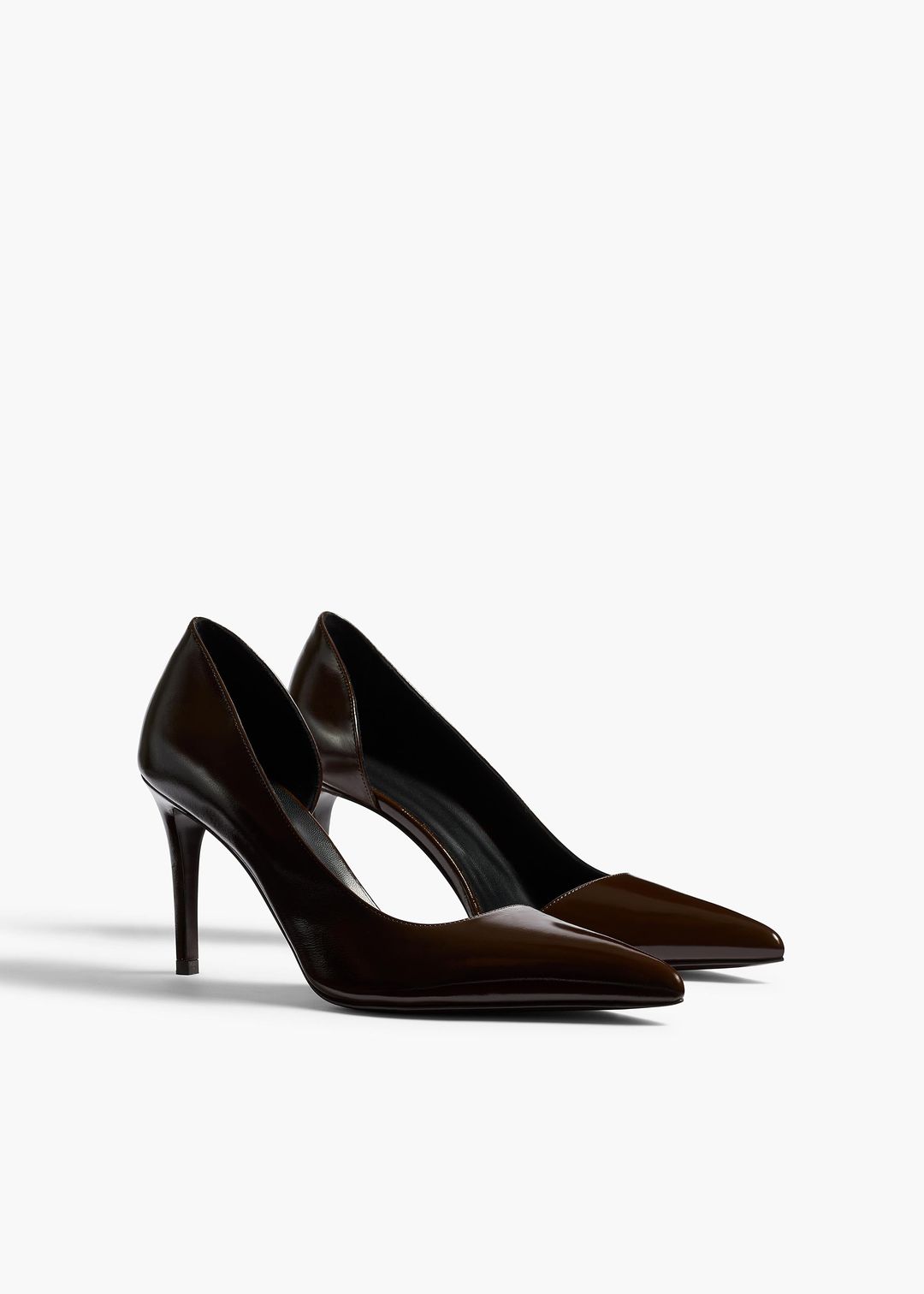 Jett D'Orsay Pump in Cacao Glazed Leather