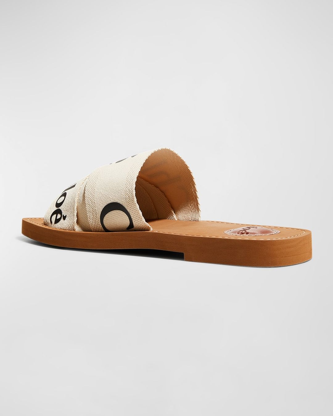 Woody Flat Logo Ribbon Slide Sandals #6