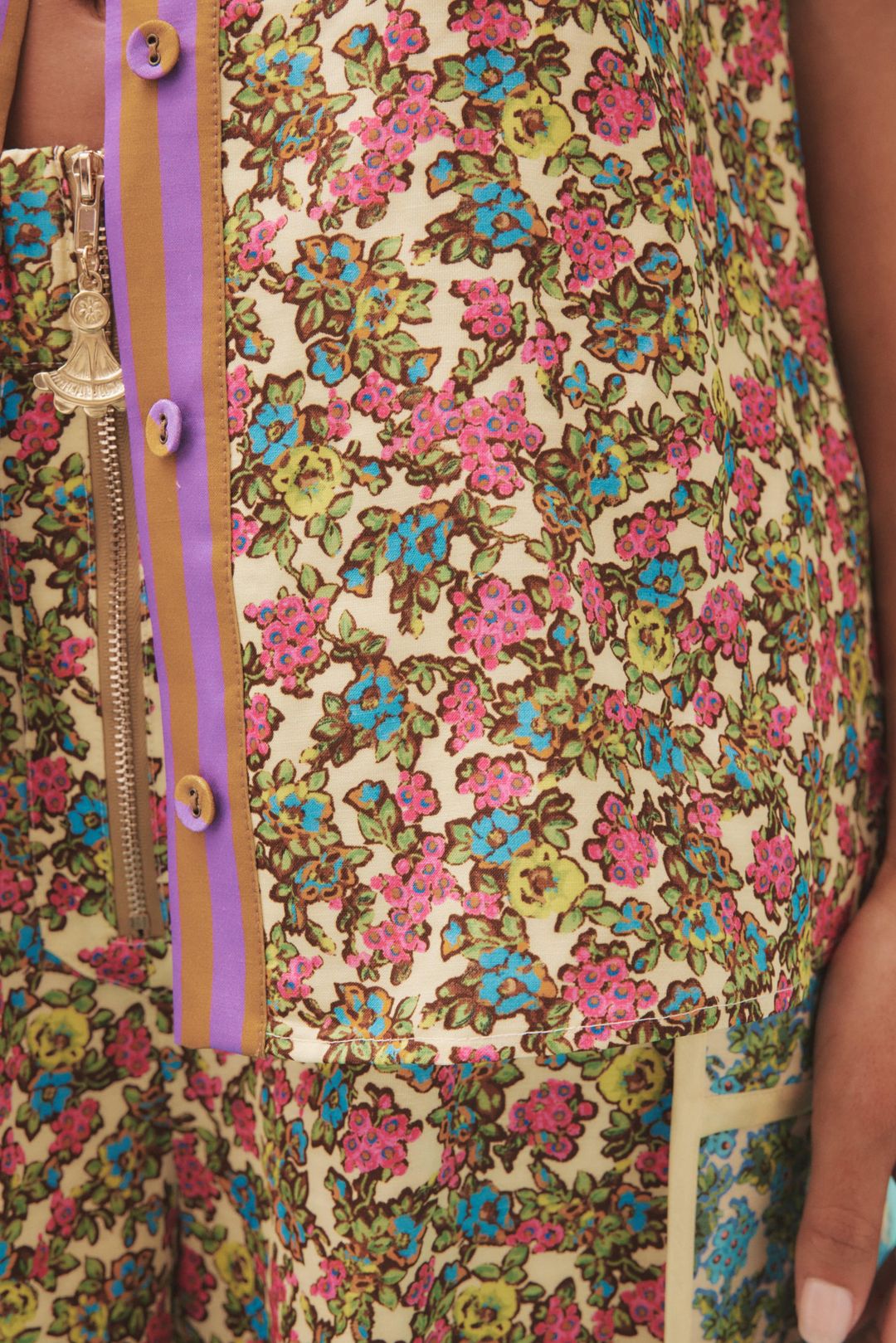 MIRABELLA SPLICED SLIM SHIRT #3