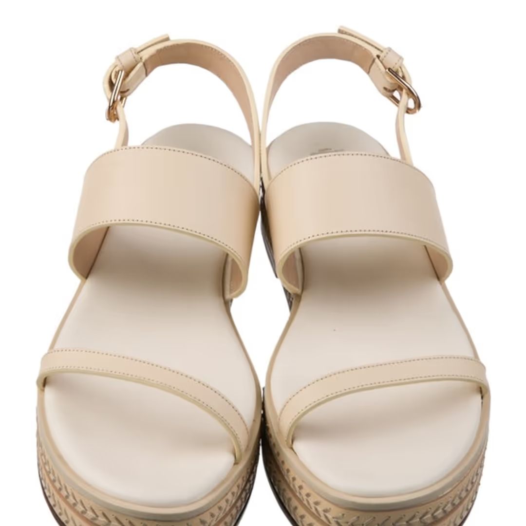 Cream Leather Espadrilles #2