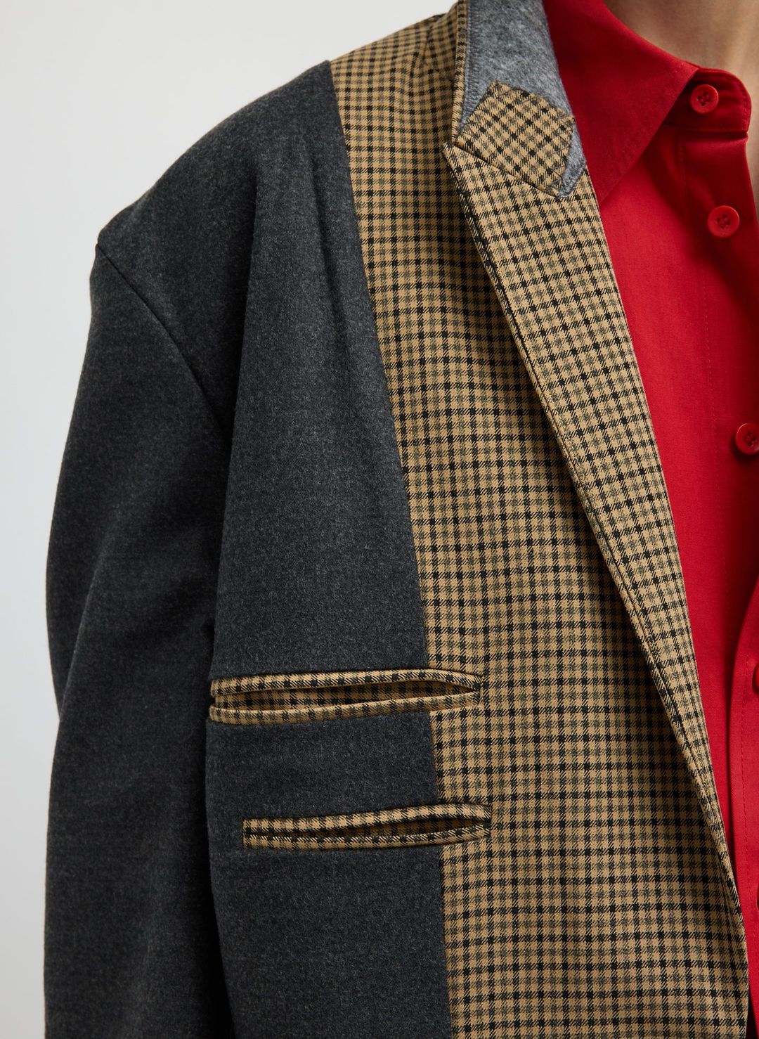 Menswear Tech Twill Tailored Men's Midi Coat #7
