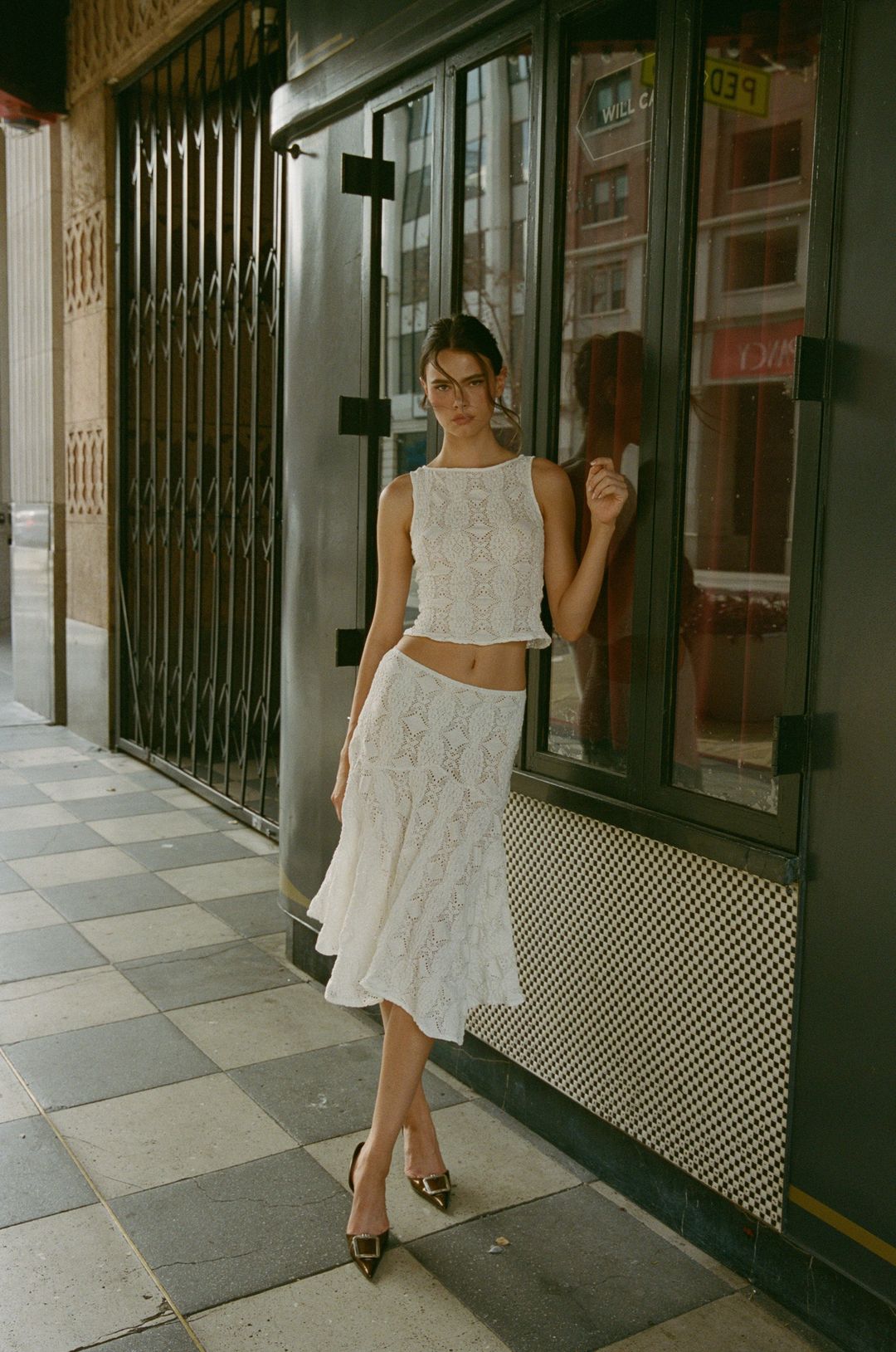 Maeve Midi Skirt | White #4