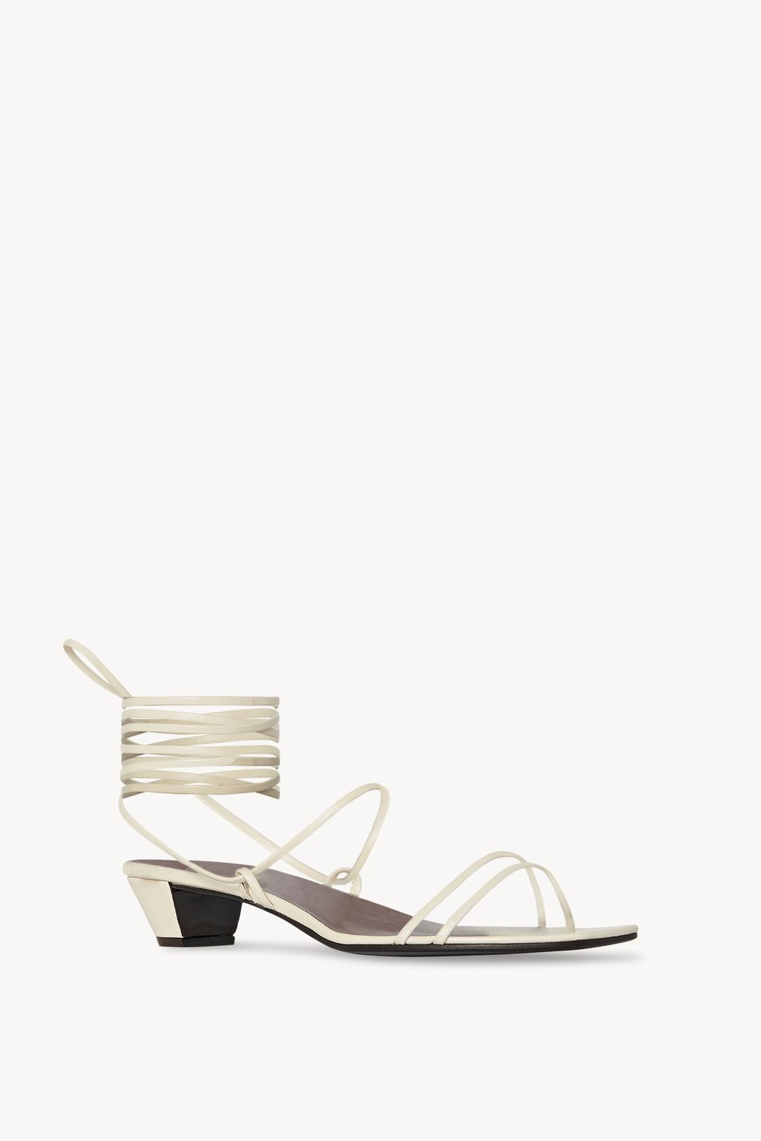 Graphic Strap Kitten Heel in Leather #2