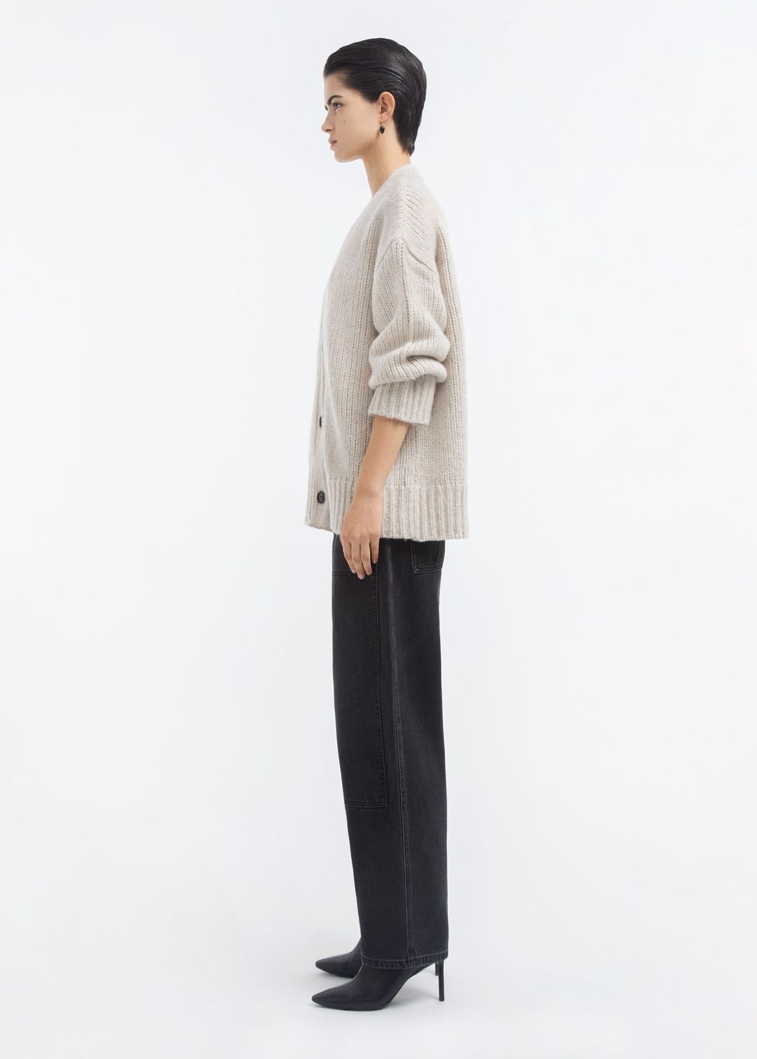 Boyfriend Cardigan in Cashmere - Arctic #3