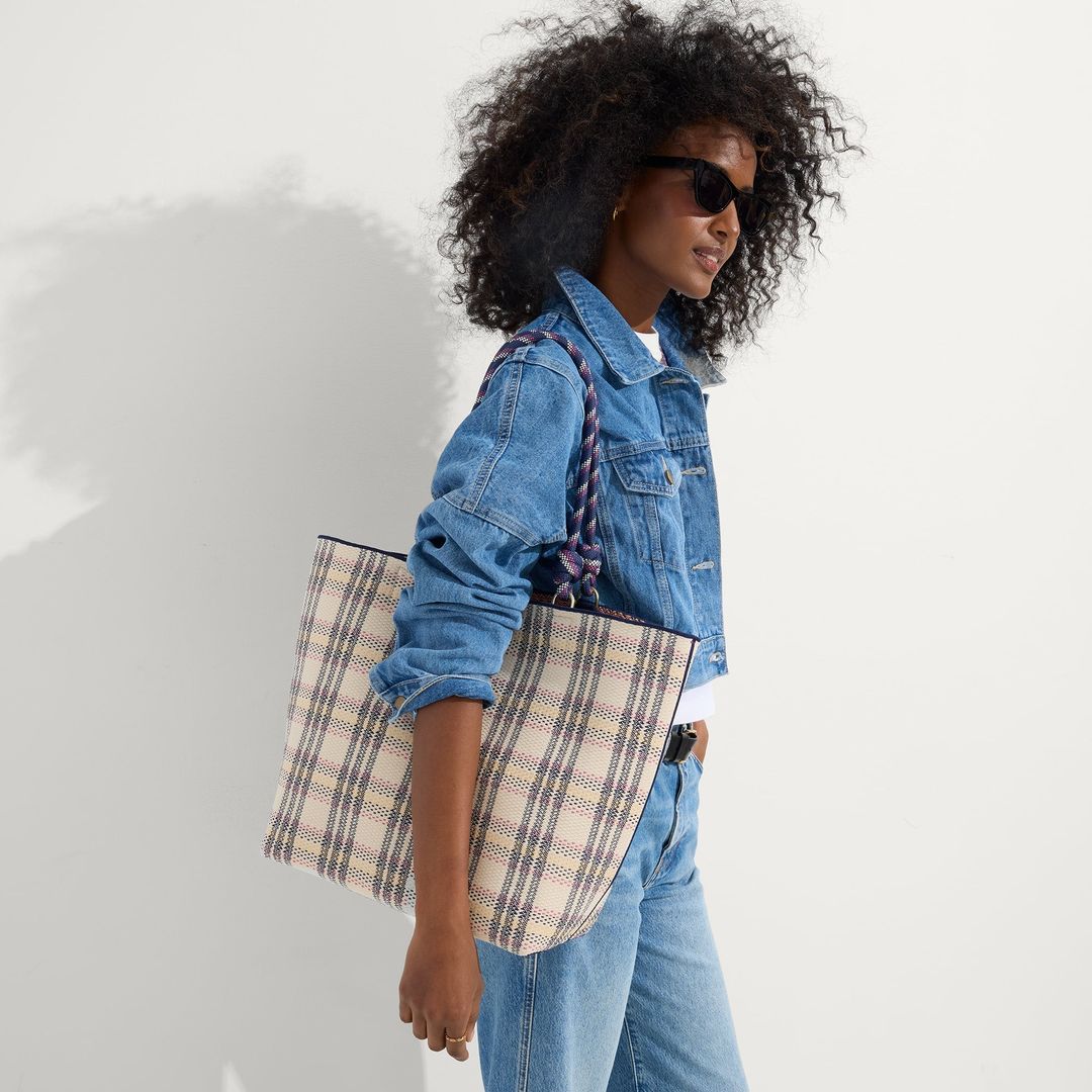 The Lightweight Tote - Spring Plaid #3