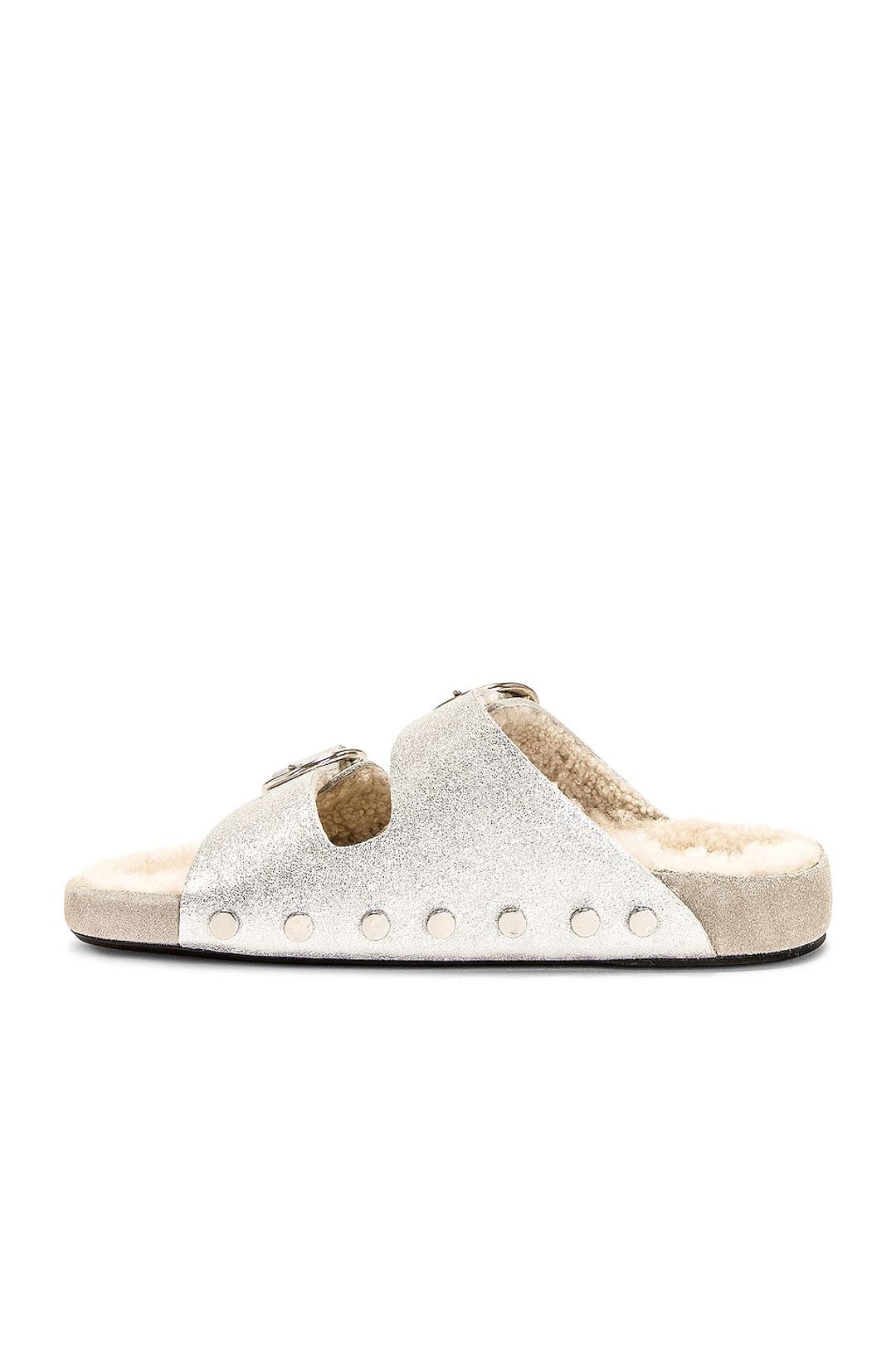 Lennyo Shearling Sandal #5