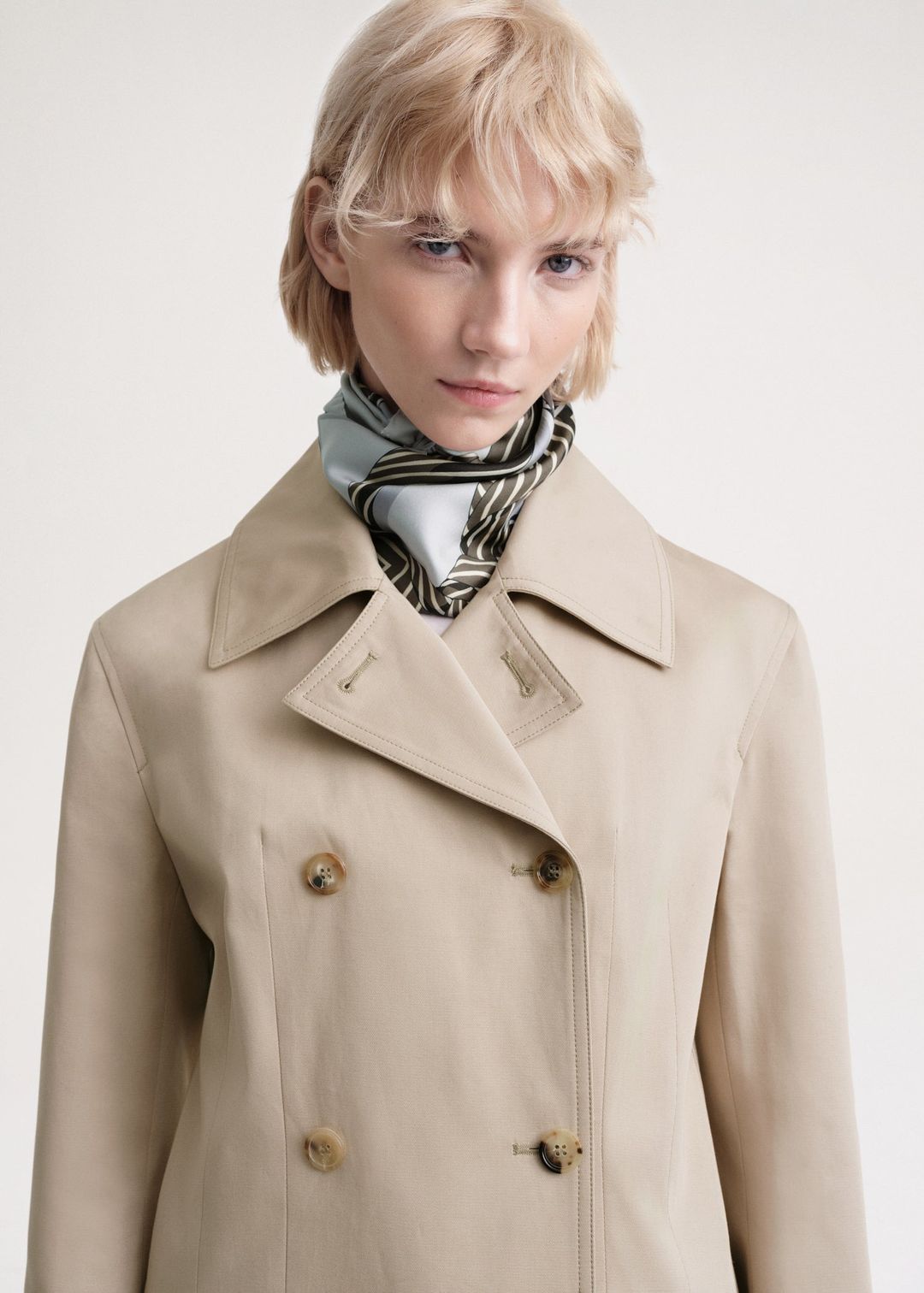 Structured-waist jacket overcast beige #4