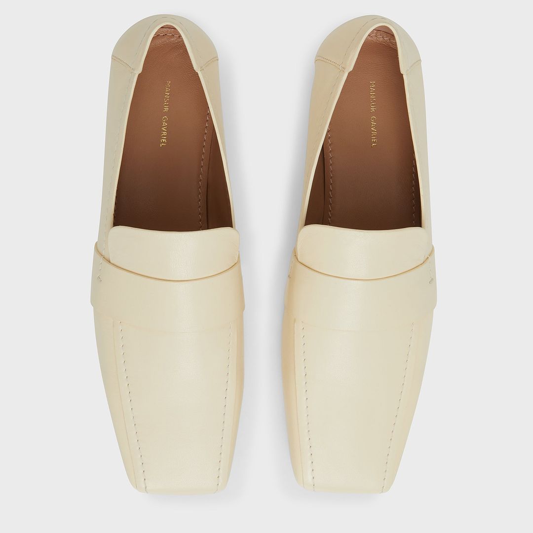 Square Toe Loafer - Crema #7