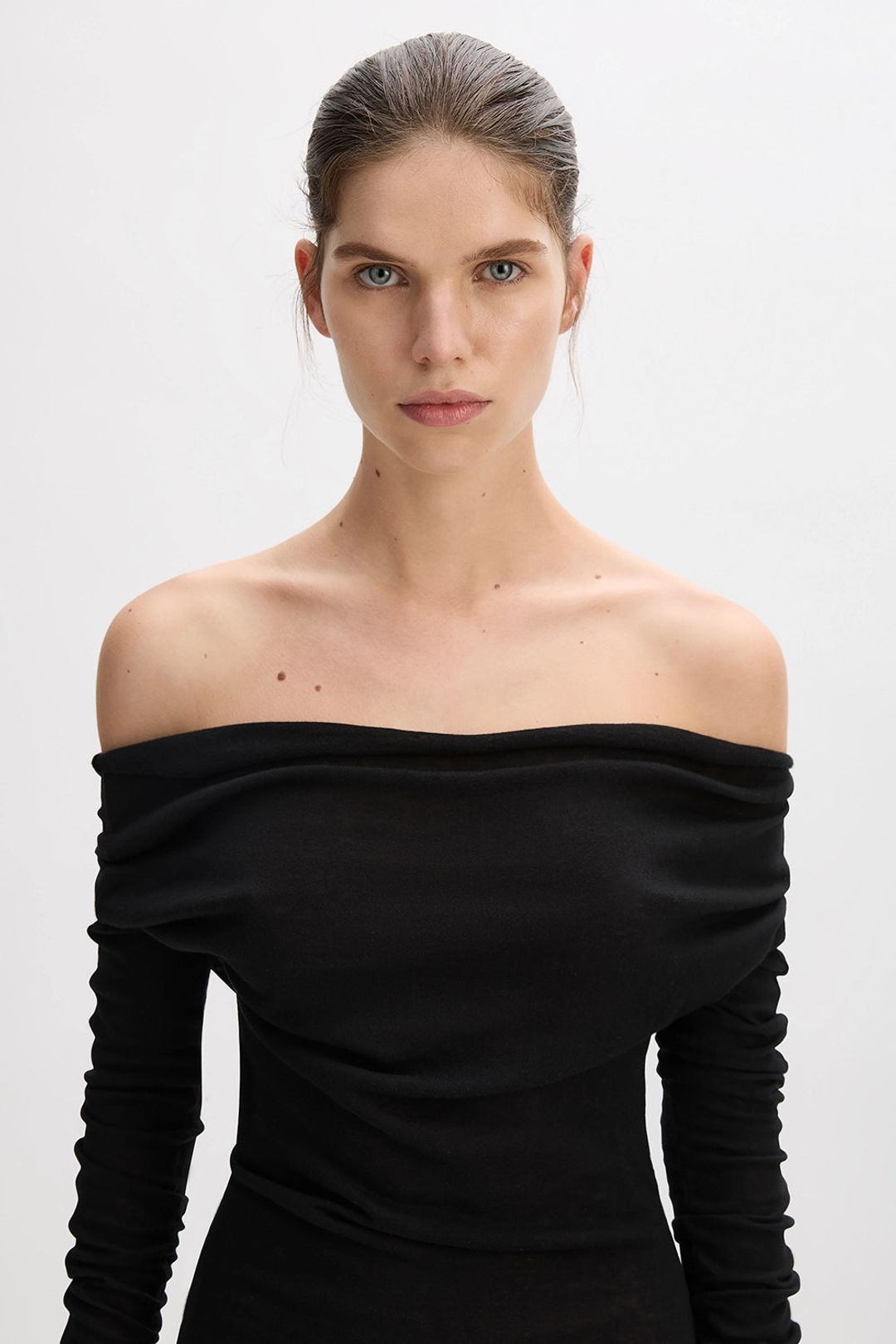 Cotton Cashmere Long Sleeve Glove Dress #5