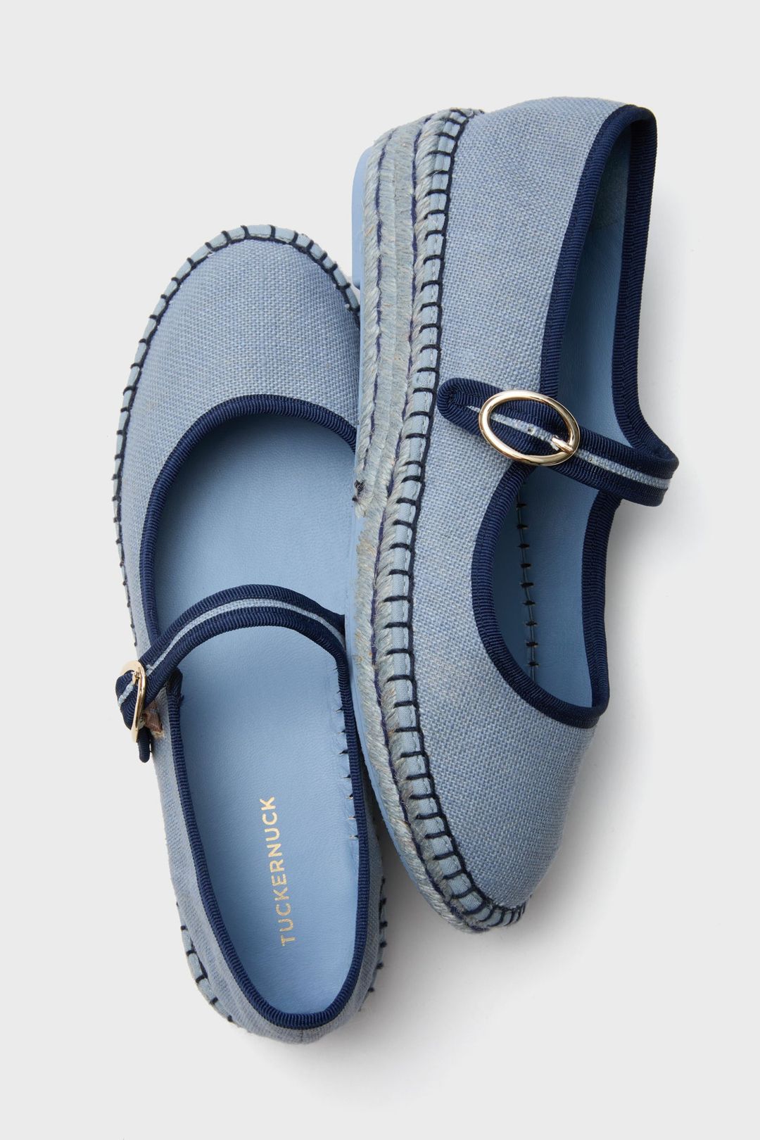 Blue Chambray Jamie Espadrille Flats #5