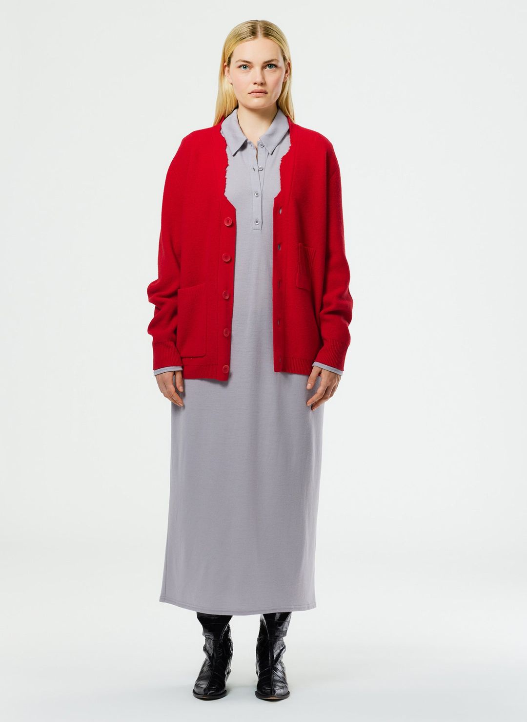 Wool Jersey Polo Shirtdress