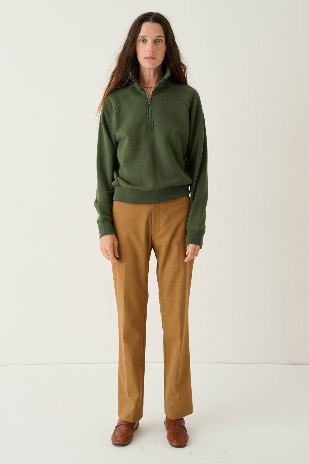 The Quarter Zip in Pine