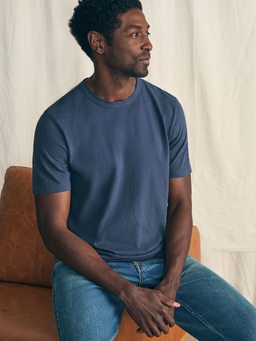 Sunwashed Tee - Dune Navy