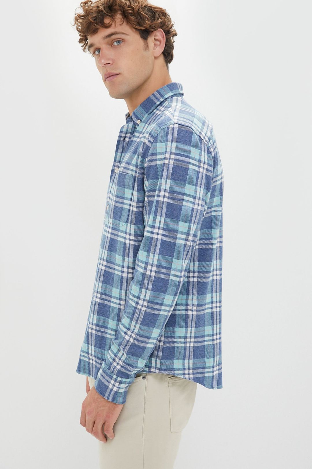 Holbrook Island Plaid Coastline Knit Shirt #3