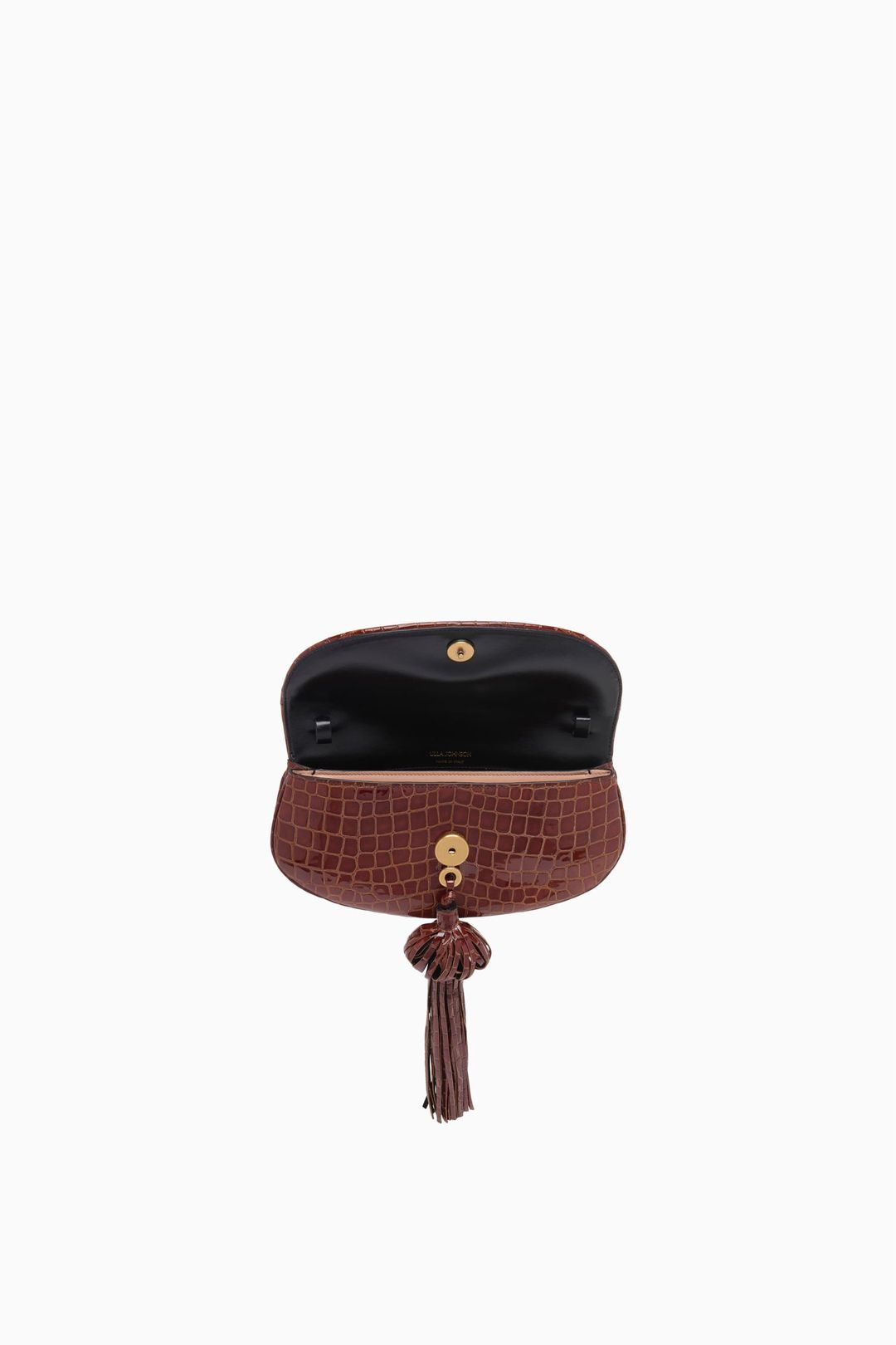 Paloma Tassel Flap Bag - Embossed Chestnut #5