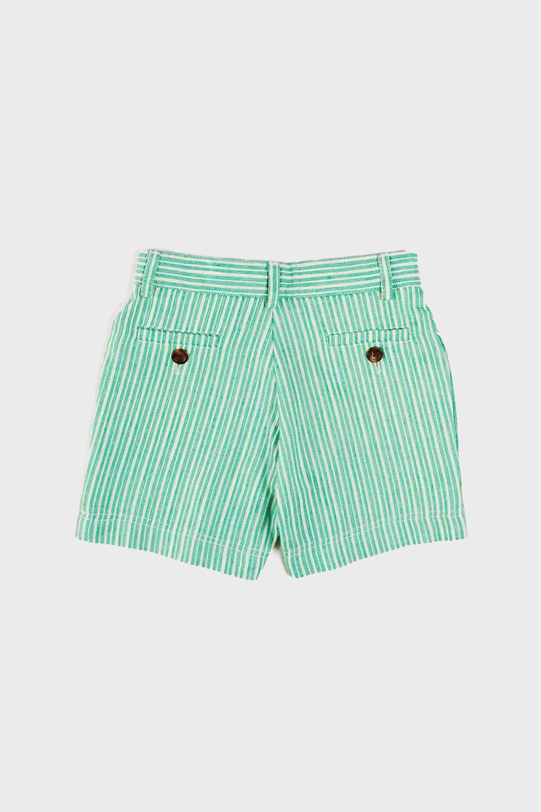 Cheyne Striped Pocket Detail Shorts in Green #3