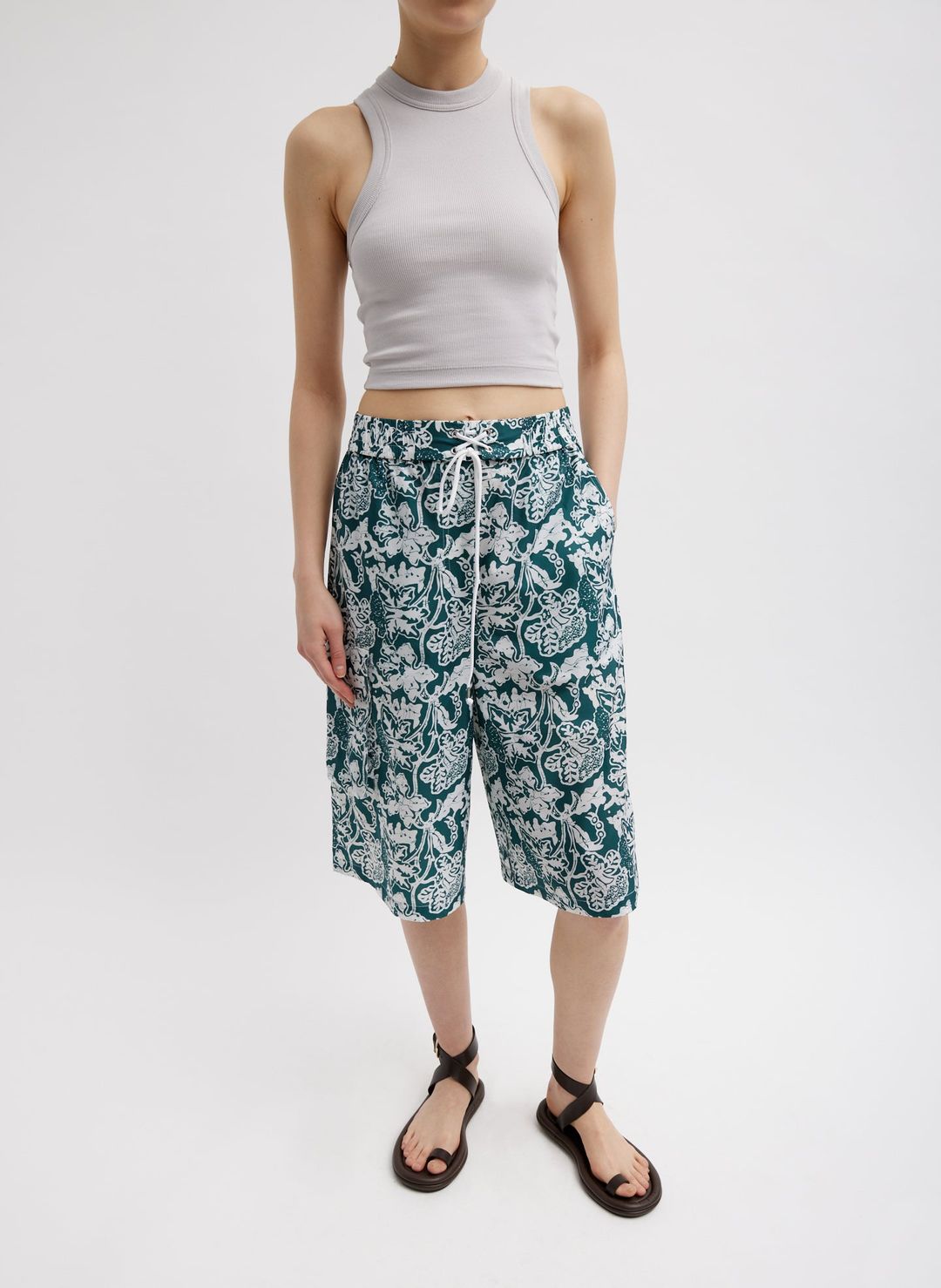 Ribbed T-Shirt Cropped Tank #3