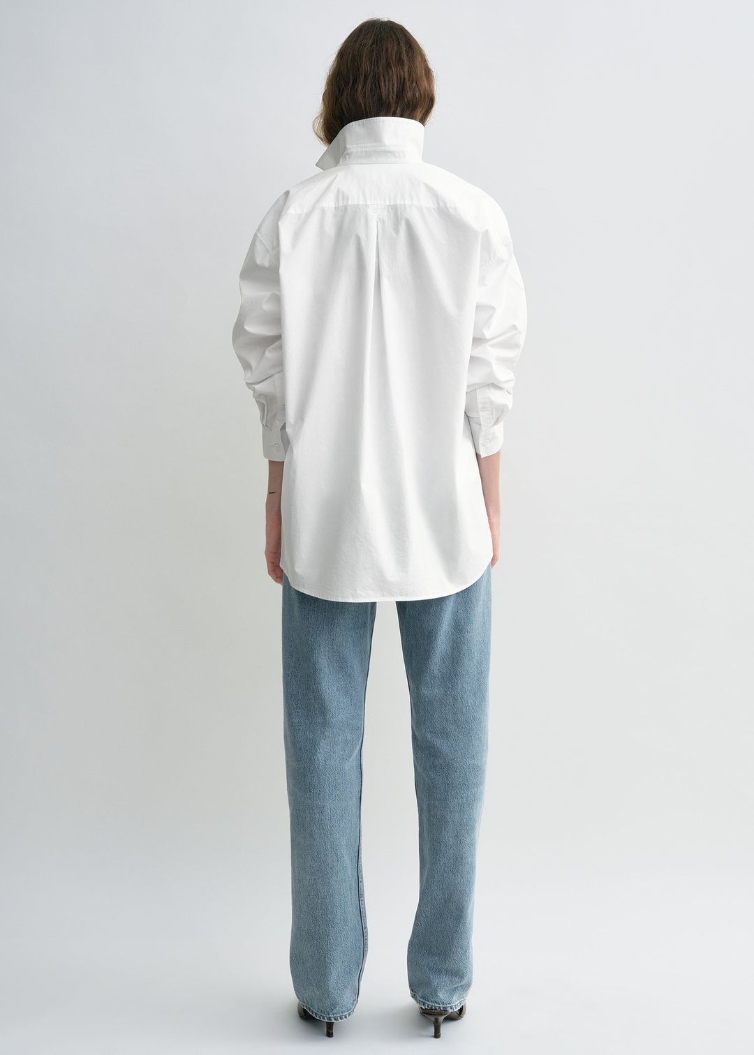 Classic tumbled shirt white #3