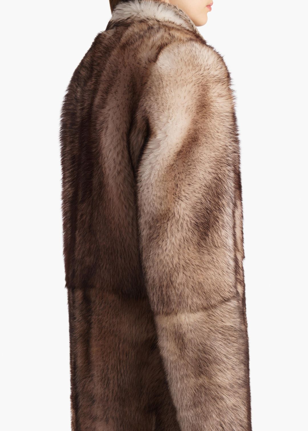 Saphra Shearling Coat in Natural #6