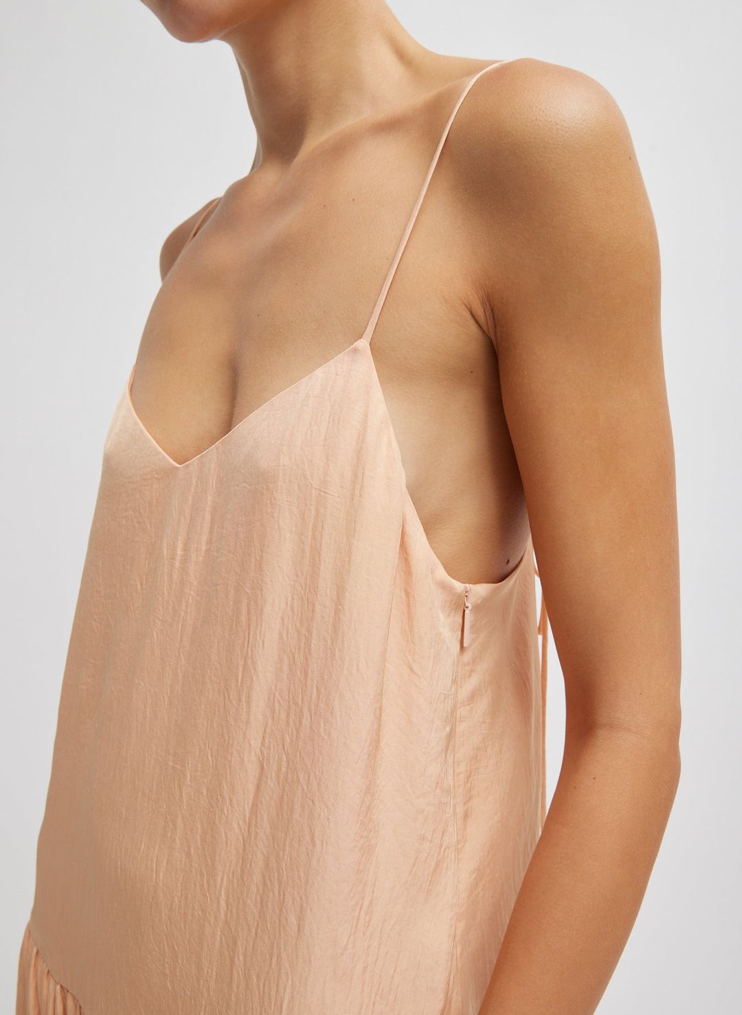 Spring Acetate Strappy Jalouise Dress #2