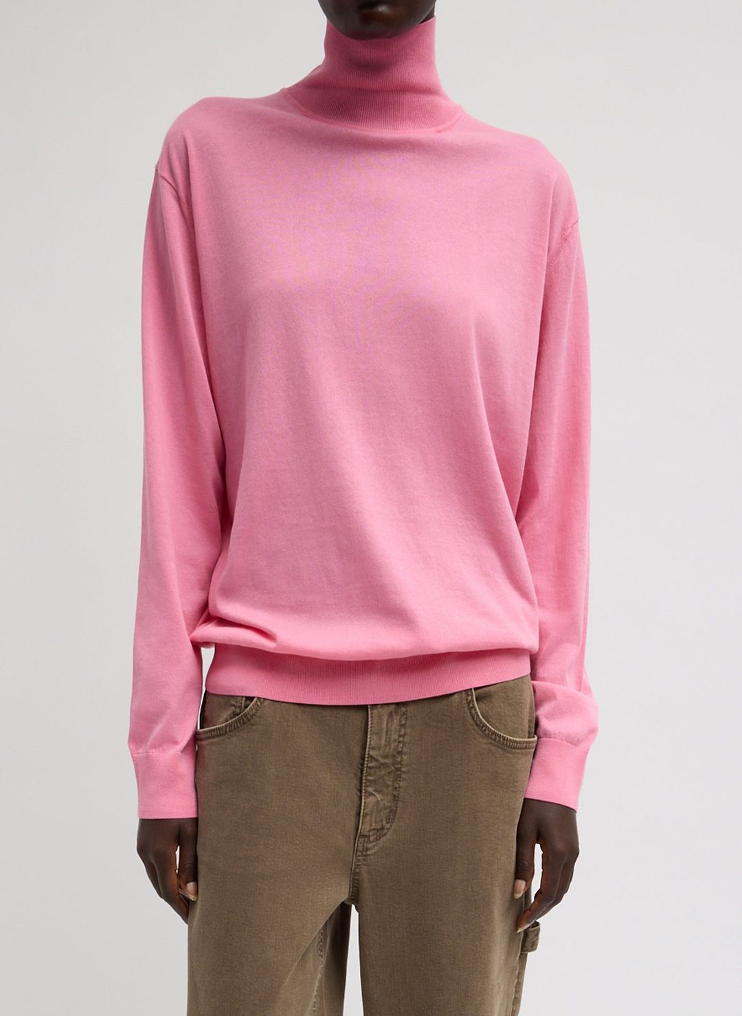 Super Fine Gauge Perfect Men's Turtleneck Pullover