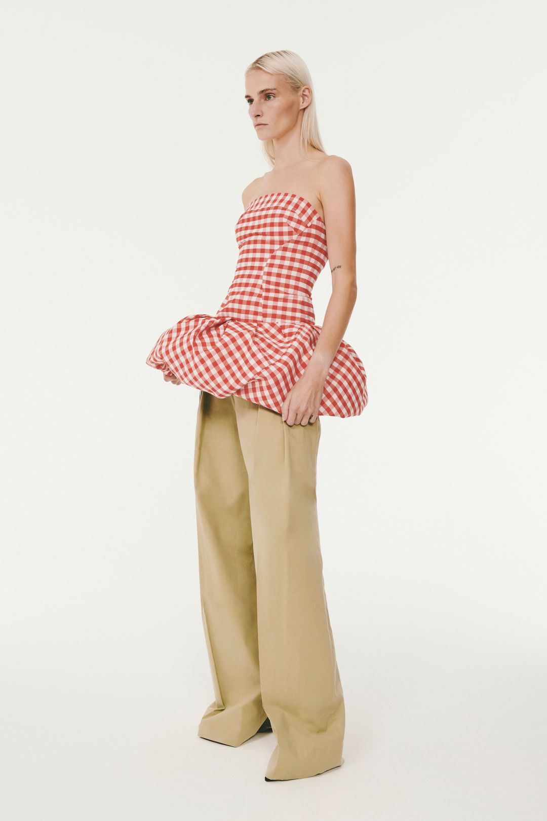 The Daffodil Top - Red Gingham #3