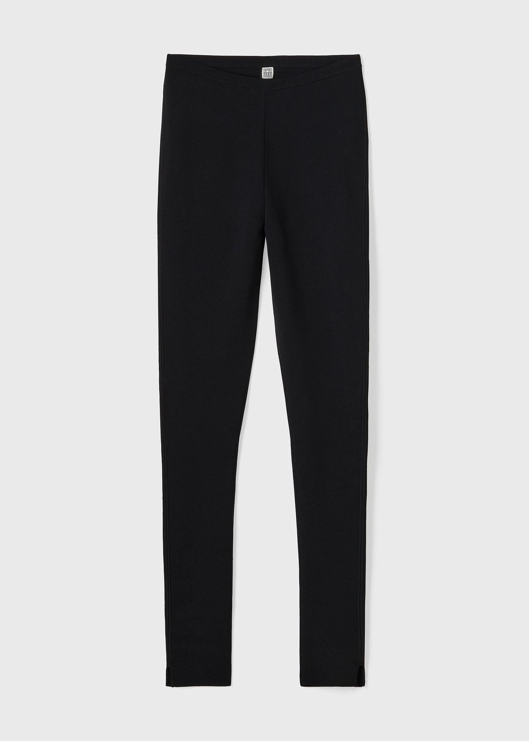 Compact knit leggings black #5