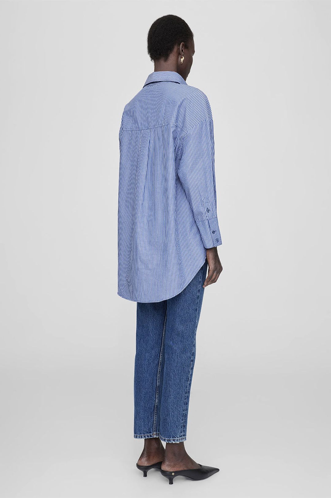 Mika Shirt - Blue And White Stripe